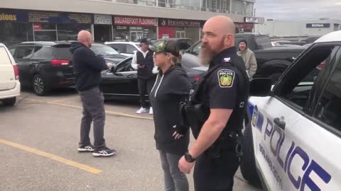 Brave Ontario Police Sergeant upholds his oath and stands with people