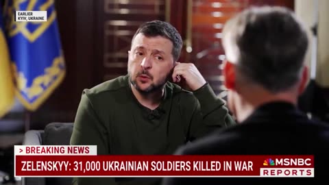 Zelensky Appears To Have Shown Up High As Balls For An MSNBC Puff Piece