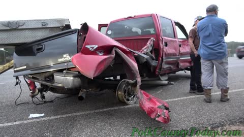 18 WHEELER VS PICKUP, GOODRICH TEXAS, 12/29/21...