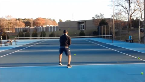 Old Man Tennis 1st Hit