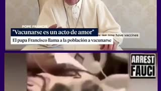 PAPA francisco FALSO PROFETA vacunarse es un acto de amor