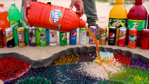 How to make spinosaurs Dinosaur with arbeez,fanta,Sprite,coca cola,Mentos and popular sodas