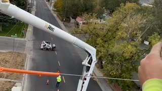 Powerline Workers Discover Bizarre Scene