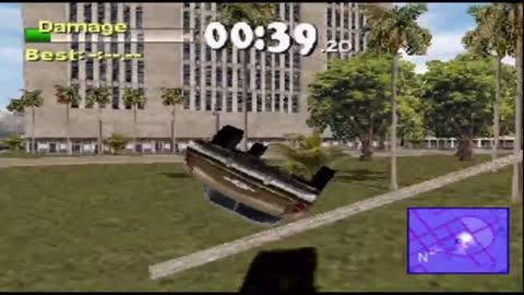 Driver 2: Survival mode with levitation cheat code.