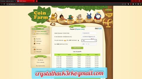 Not enough Crystal to order Payoff | HackMe v12 | coin farm | golden farm | coin birds golden birds