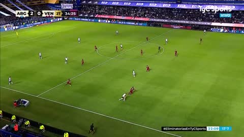 Selección Argentina vs. Venezuela: el gol de Ángel Di María (2-0)