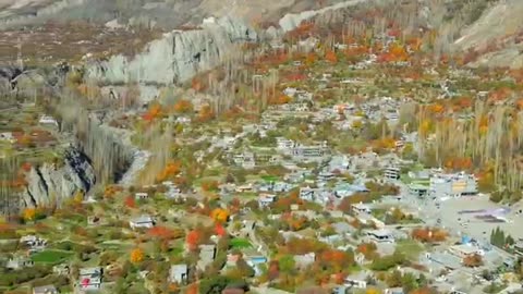 SKY VIEW OF HUNZA ATTABAD LACK