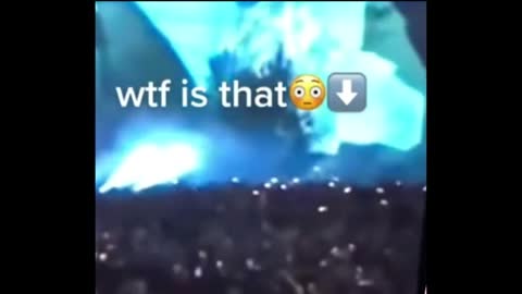 Real Demon jumping into crowd at Travis Scott concert