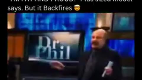 Dr. Phil Makes A Fat Bitch Eat Her Own Words - WHOLE Ugly Woman Tries To Shame Slender Female