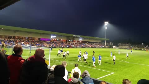 Neil Kengni match-winning goal for Macclesfield FC, versus Mossley AFC, 19_11_2022.