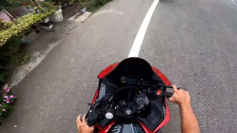 GoPro Footage of a Biker That Almost Crashed Into a Car