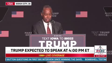 🚨 Dr. Ben Carson endorses Donald Trump for President in 2024