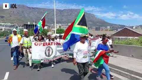 WATCH: Operation Dudula marching to the Western Cape Education Department