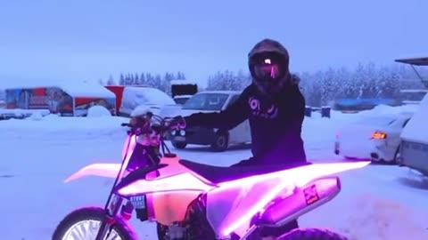 News Break: Glowing Motorcycle skills