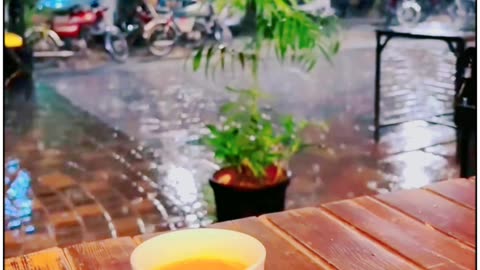 Raining View With Cup Of Tea _ Tea Lovers