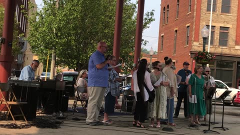 Gospel sing Ironton Framers Market First song 2023