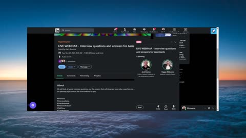 LIVE WEBINAR - Interview questions and answers for Assistants
