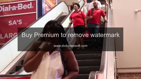 MAN THONG PRANK ON THE ESCALATOR