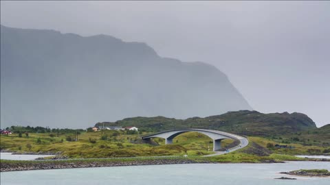 raw lofoten bridges rossoystraumen in norway