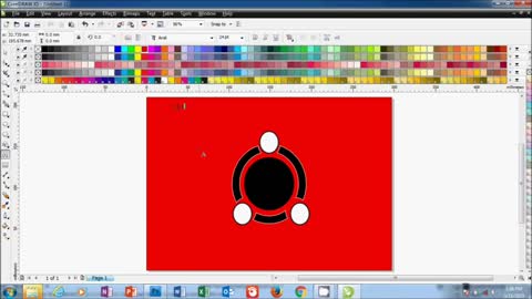 Make logo in COREL DRAW version X5