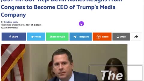 Devin Nunes Selected As CEO of DT's New Media Company