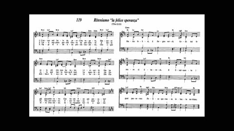 Riteniamo "la felice speranza" (canzone 119 da Cantate lodi a Geova)