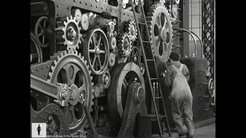 Charlie Chaplin - The Mechanic's Assistant - Scene from Modern Times