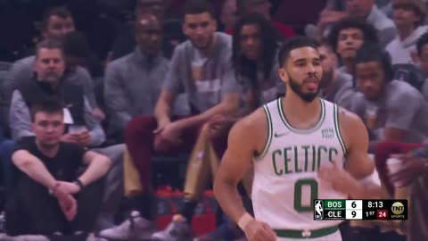 Tatum On Fire! Two Early 3-Pointers Spark Celtics in Cleveland