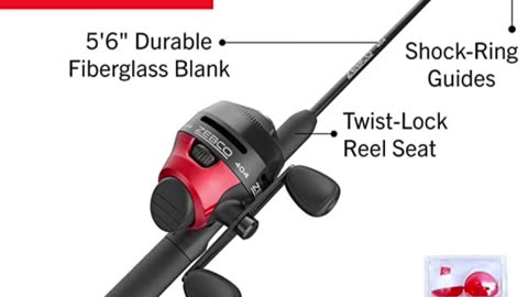 Zebco 404 Spincast Reel Fishing Rod #fishing