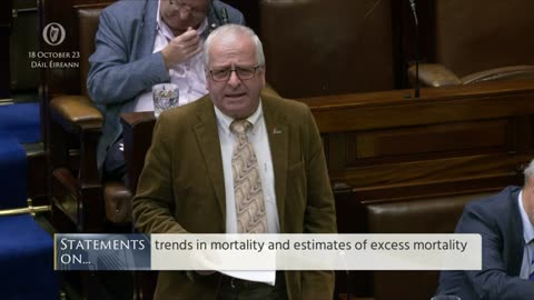 Mattie McGrath Excess Deaths Dáil Éireann, Oct 18, 2023