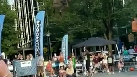 The Highest Pogo Stick Jump Ever By Dalton Smith.