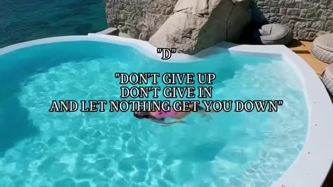 DON'T GIVE UP, DON'T GIVE IN, AND LET NOTHING GET YOU DOWN