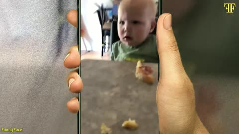 Little baby falling asleep moment video