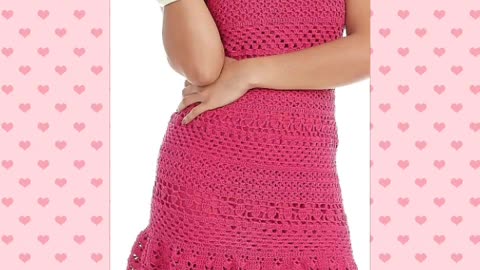 Tutorial - Crosetam rochie Milena pink Crochet dress pattern