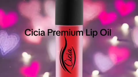 Cicia Premium Red Lip Oil - Cherry Moisturizing and Nourishing Glossy Finish | Lip Care Treatment