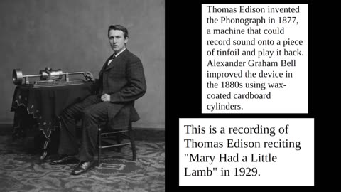 Thomas Edison's Phonograph