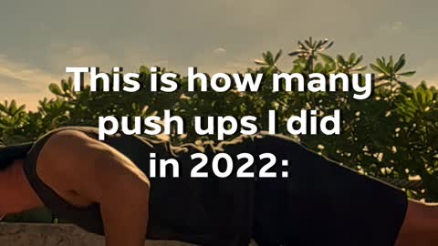 This is how many push ups I did in 2022