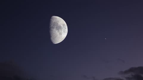 Moon impact strange black cloud