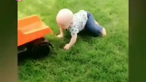 Babies fall