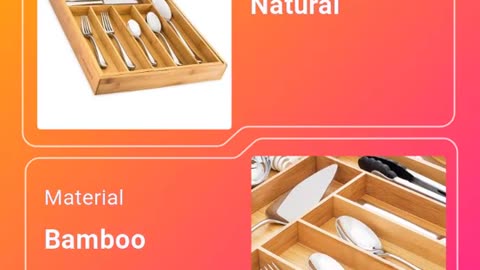 Bamboo Expandable Drawer Organizer