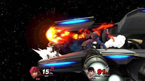 Roy Vs Ryu on Lylat Cruise (Super Smash Bros Ultimate)