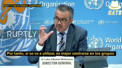 Tedros Adhanom reconoce que las vacunas de refuerzo matan niños