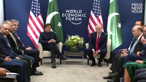 WATCH_ Donald Trump talks with Pakistani Prime Minister Imran Khan at World Economic Forum in Davos