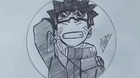 Naruto Uzumaki profile pic drawing