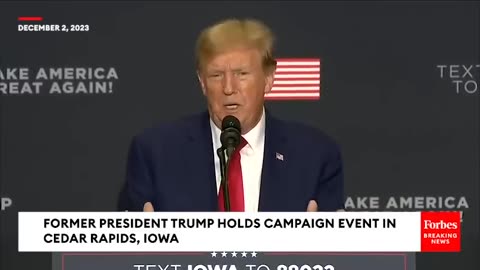 Trump Goes Off On 'Birdbrain' Nikki Haley While Bragging About Polls At Iowa Rally