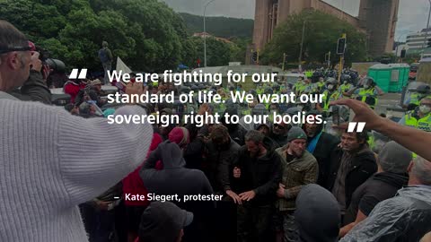 Fires, clashes as police clear NZ protests