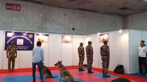 CISF demonstration of Dog Squad