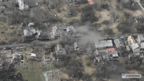 The enemy flees in panic from their positions after the work of the Russian artillery.