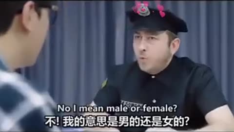 Police man asking questions to japnese man|funny video|English comedy