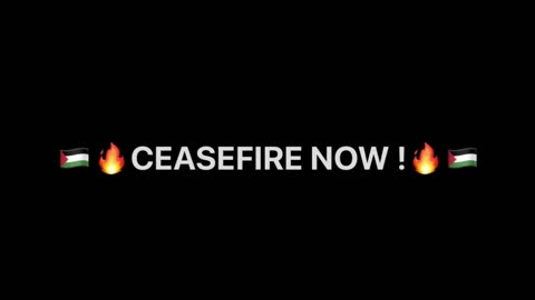 CEASEFIRE ! Pray For The Palestinian People